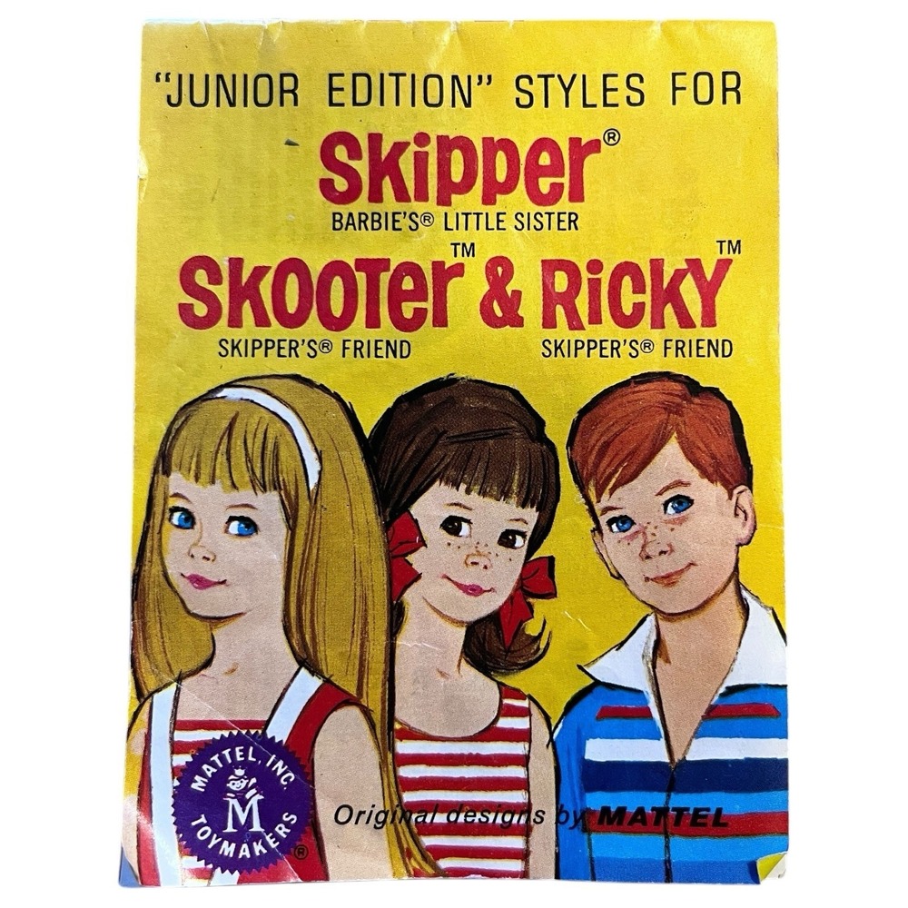 Skipper Skooter & Ricky Junior Edition Styles Booklet Barbie Doll‎ 1960s